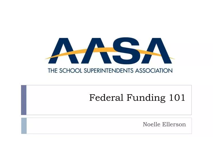 federal funding 101