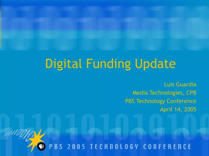 digital funding update