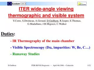 ITER wide-angle viewing thermographic and visible system