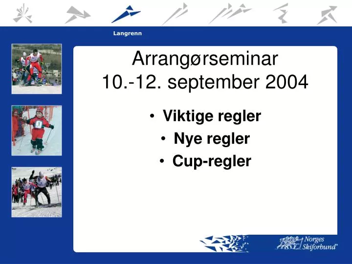 arrang rseminar 10 12 september 2004