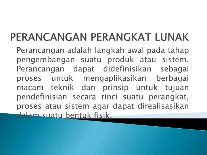 perancangan perangkat lunak