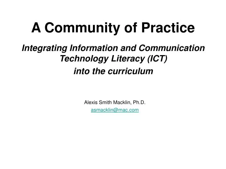 a community of practice