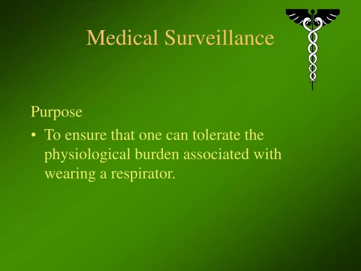 medical surveillance