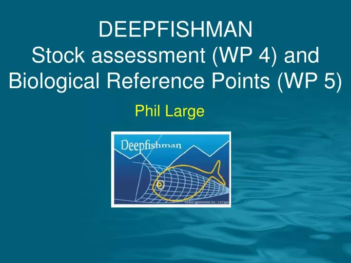 deepfishman stock assessment wp 4 and biological reference points wp 5