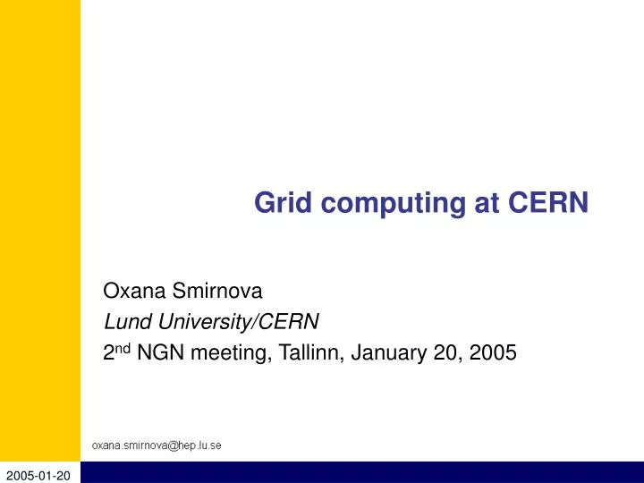 grid computing at cern