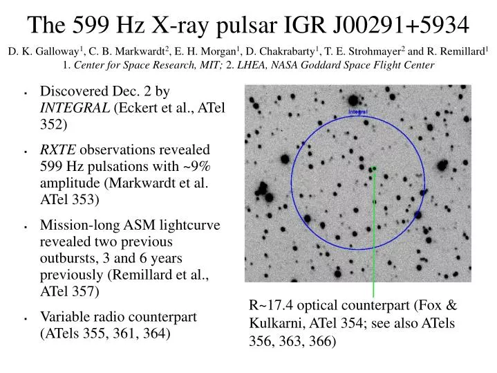 the 599 hz x ray pulsar igr j00291 5934