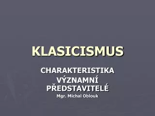 klasicismus