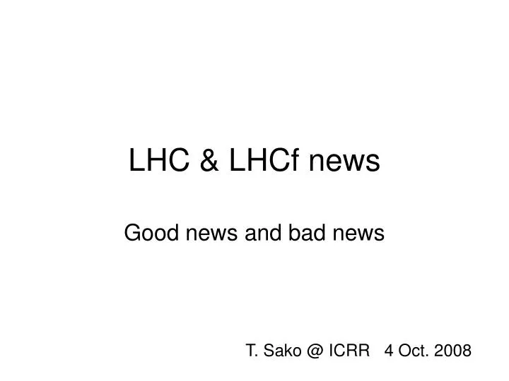 lhc lhcf news