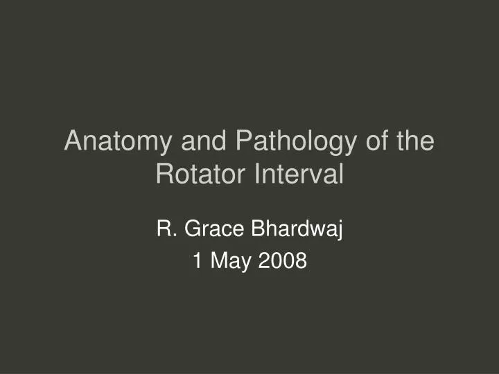 anatomy and pathology of the rotator interval