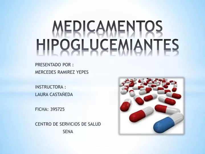 medicamentos hipoglucemiantes