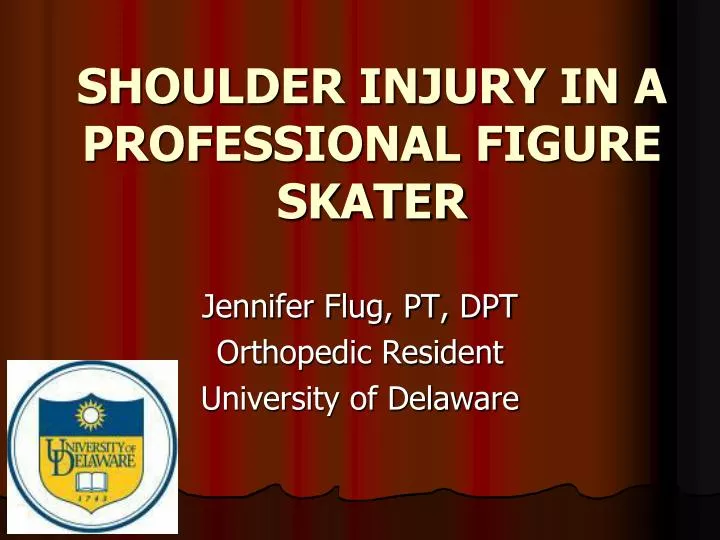shoulder injury in a professional figure skater