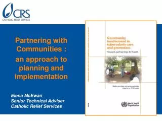 Partnering with Communities : an approach to planning and implementation