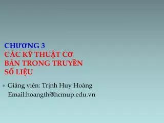 ch ng 3 c c k thu t c b n trong truy n s li u