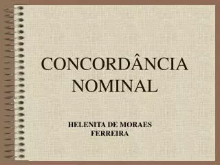 concord ncia nominal