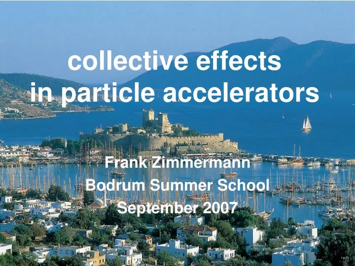 collective effects in particle accelerators