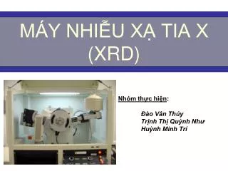 m y nhi u x tia x xrd
