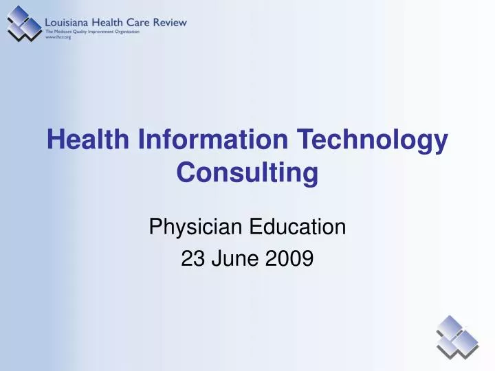 health information technology consulting