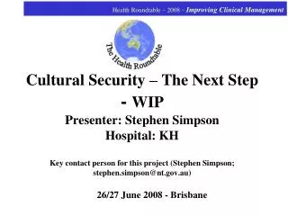 26/27 June 2008 - Brisbane