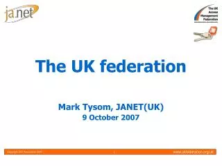 The UK federation