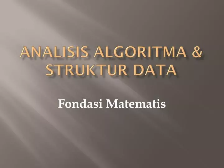 analisis algoritma struktur data