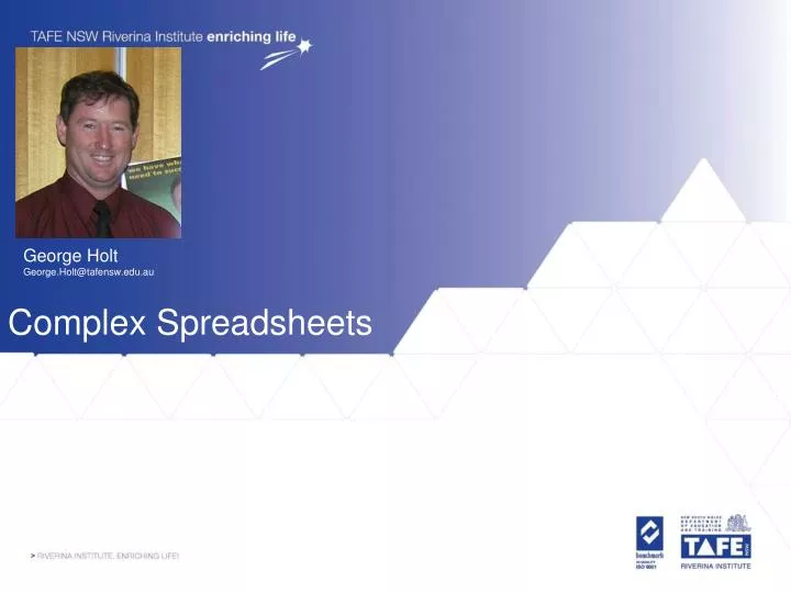 complex spreadsheets