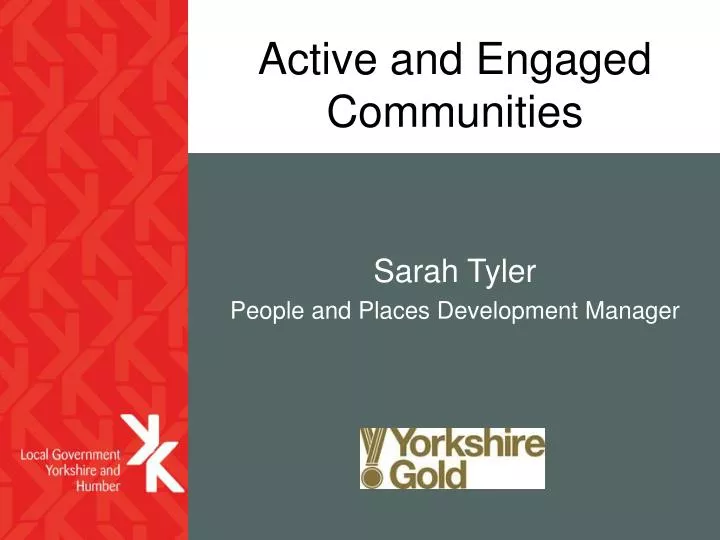active and engaged communities