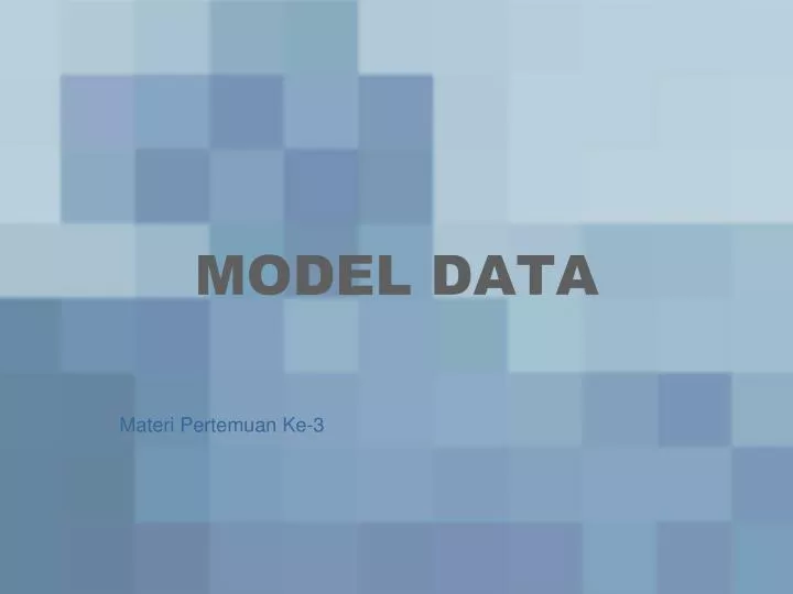 model data