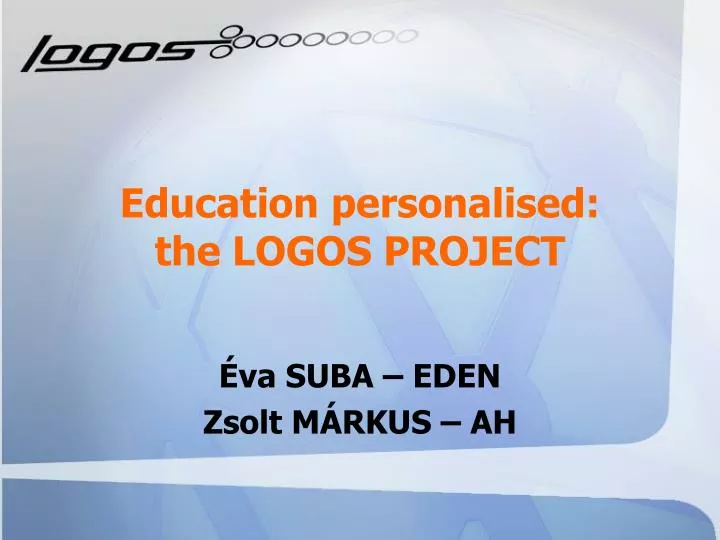 education personalised the logos project