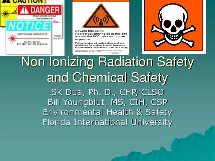non ionizing radiation safety and chemical safety