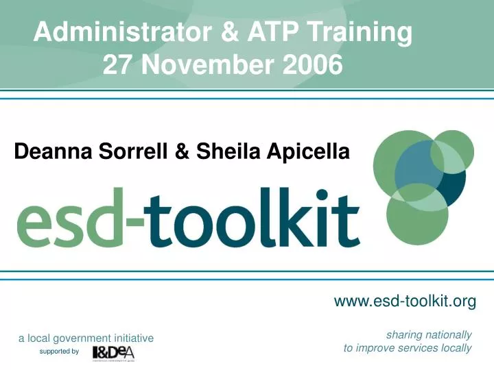 administrator atp training 27 november 2006