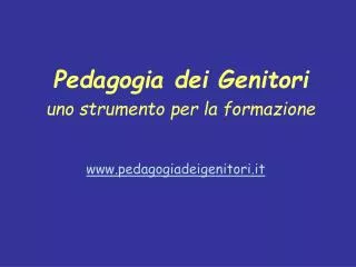 pedagogia dei genitori uno strumento per la formazione