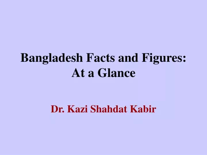 bangladesh facts and figures at a glance