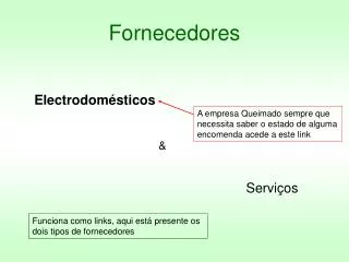 fornecedores