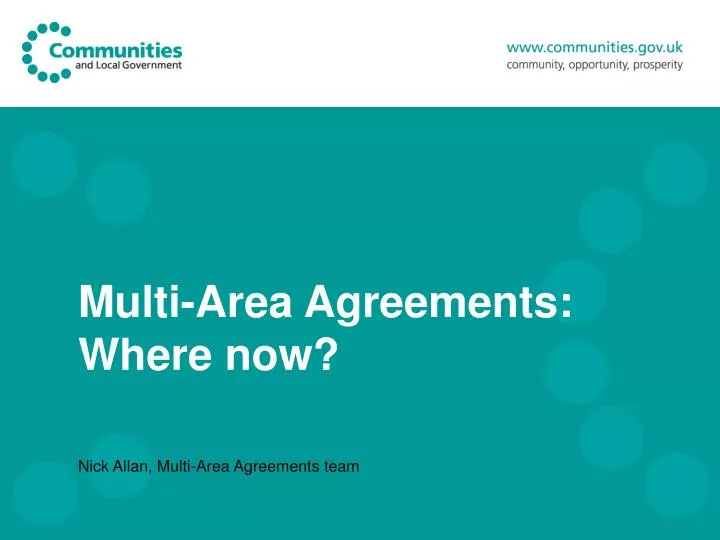 multi area agreements where now