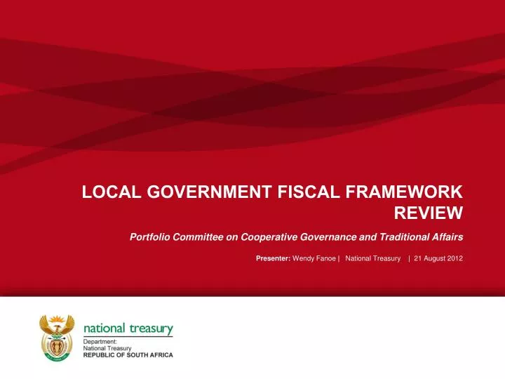 local government fiscal framework review