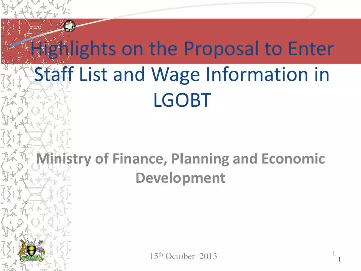 highlights on the proposal to enter staff list and wage information in lgobt