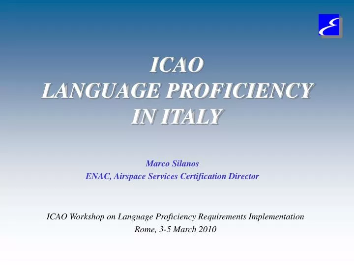 icao language proficiency in italy