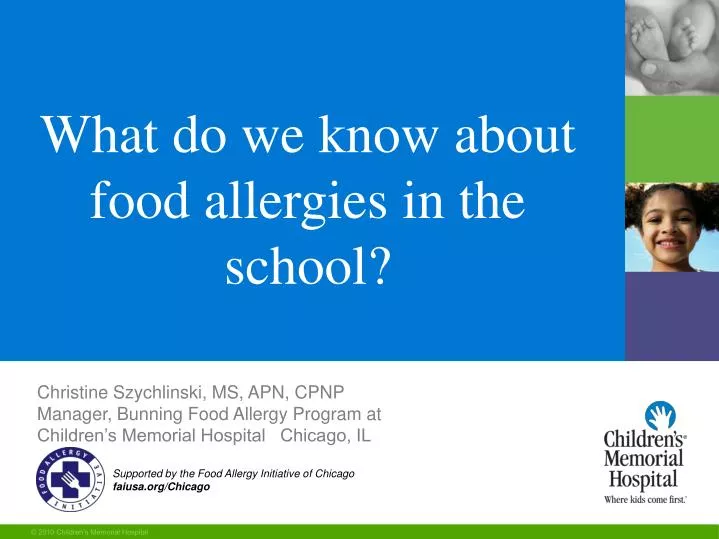 what do we know about food allergies in the school