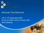 Annual Conference - slide 1