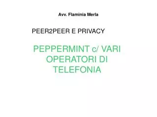 avv flaminia merla