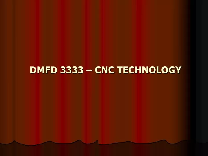 dmfd 3333 cnc technology