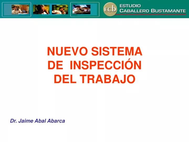 nuevo sistema de inspecci n del trabajo