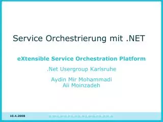 service orchestrierung mit net