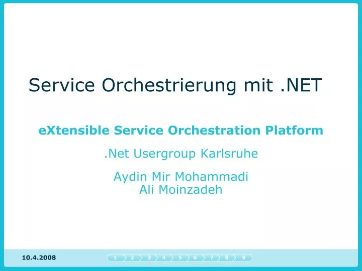 service orchestrierung mit net