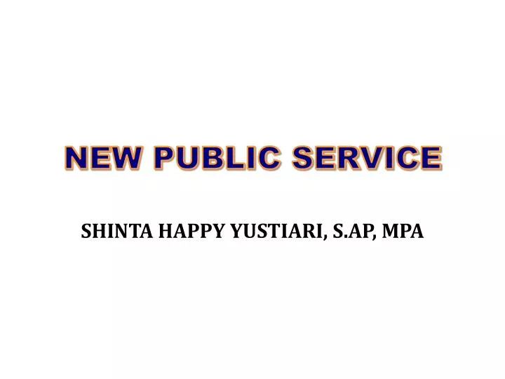 new public service