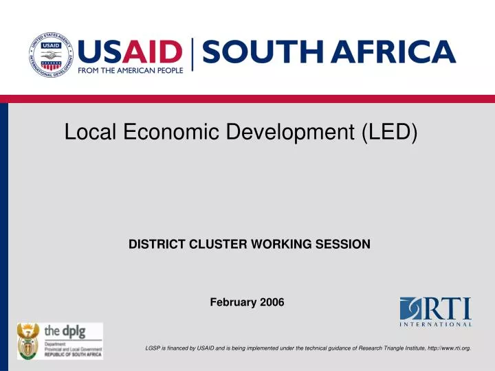 local economic development led