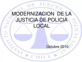 modernizacion de la justicia de policia local