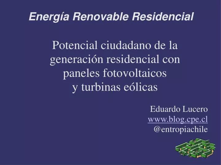 energ a renovable residencial
