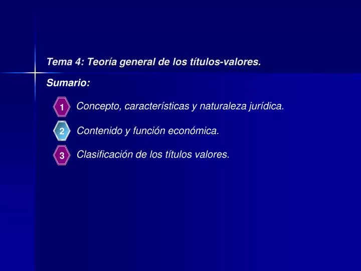 tema 4 teor a general de los t tulos valores