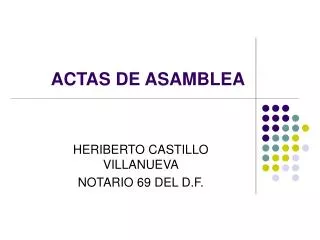 actas de asamblea